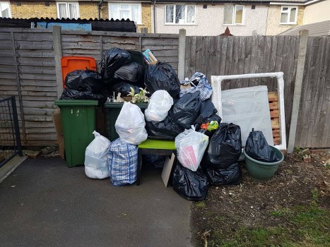 Abbey Wood skip hire services at a residential site