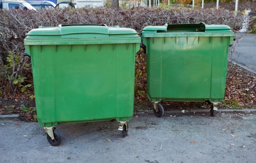 Commercial skip ready for waste disposal in Abbey Wood