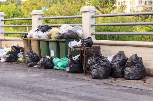 Residents participating in waste recycling in Abbey Wood