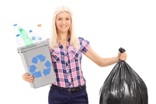 Recycling process illustrated in Abbey Wood