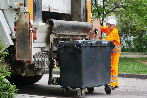 Eco-friendly waste removal vehicles in Abbey Wood