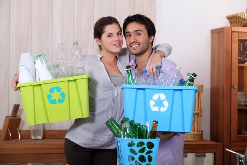Collection of recyclable materials in Abbey Wood